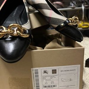 Burberry shoes 100% authentic in the box. No marks on the exterior of the shoes